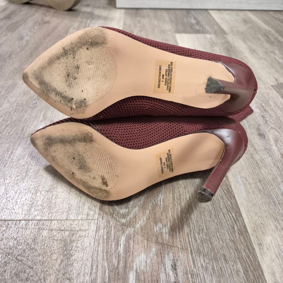 Steve Madden Burgundy Knit Sock Booties Size 7.5 - Picture 7 of 9